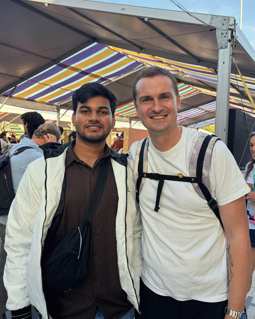 Sahil Meena with Jesse Pollak