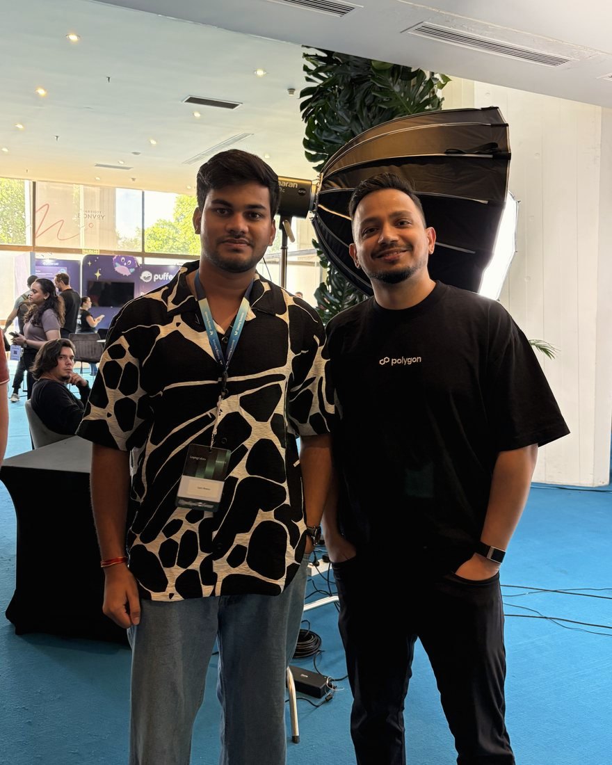 Sahil Meena with Sandeep Nailwal