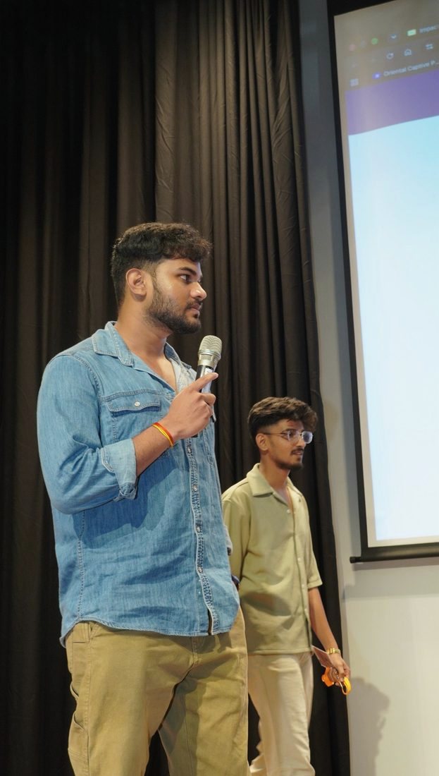 Sahil on the panel at Claude Impact Lab